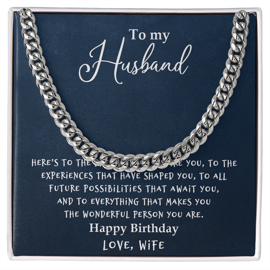 Husband - Dreams - Cuban Link Chain