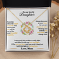 Daughter - Always Keep Me In Your Heart - Love Knot Necklace