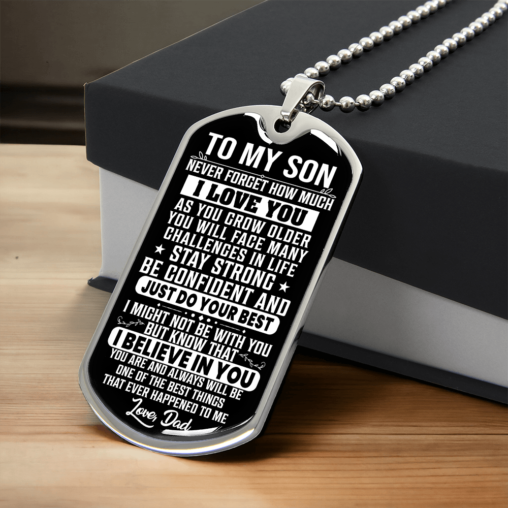 Son - Stay Strong - Love Dad  - INCLUDES FREE SHIPPING