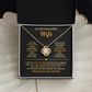 To My Beautiful Wife - You Are The Rhythm In My Heartbeat - Love Knot Necklace