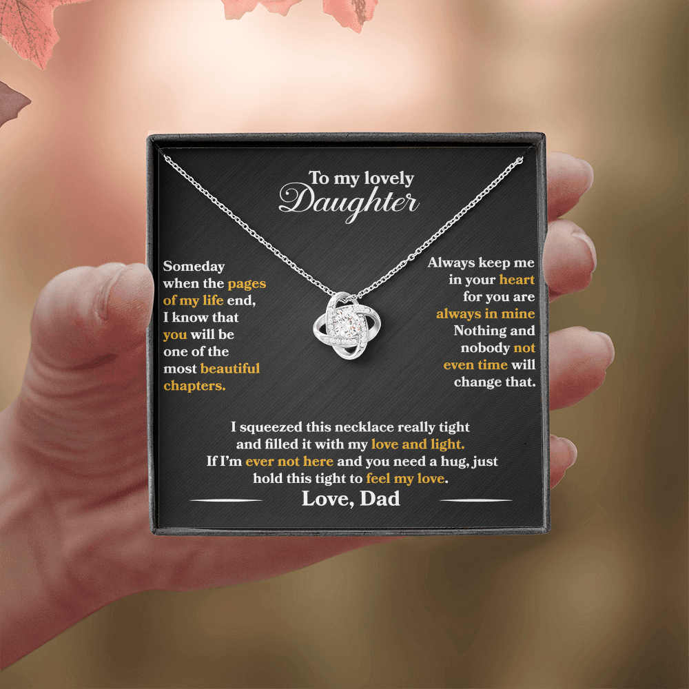 To My Lovely Daughter - Always Keep Me In Your Heart - Love Dad - INCLUDES FREE SHIPPING