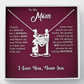 [Almost Sold Out] Mom - I Love You - Love Knot Necklace