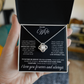 To My Wife - I Can't Live Without You - Love Knot Necklace