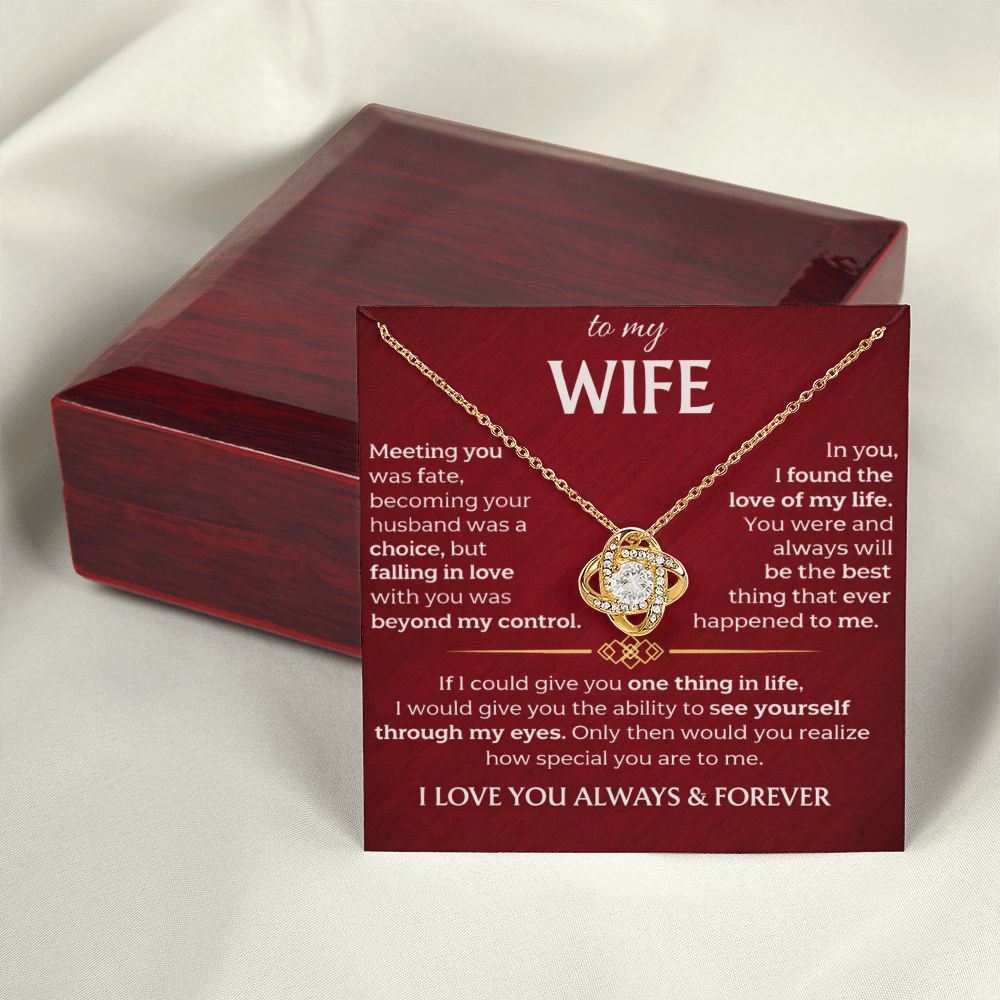 To My Wife - Meeting You Was Fate - Necklace