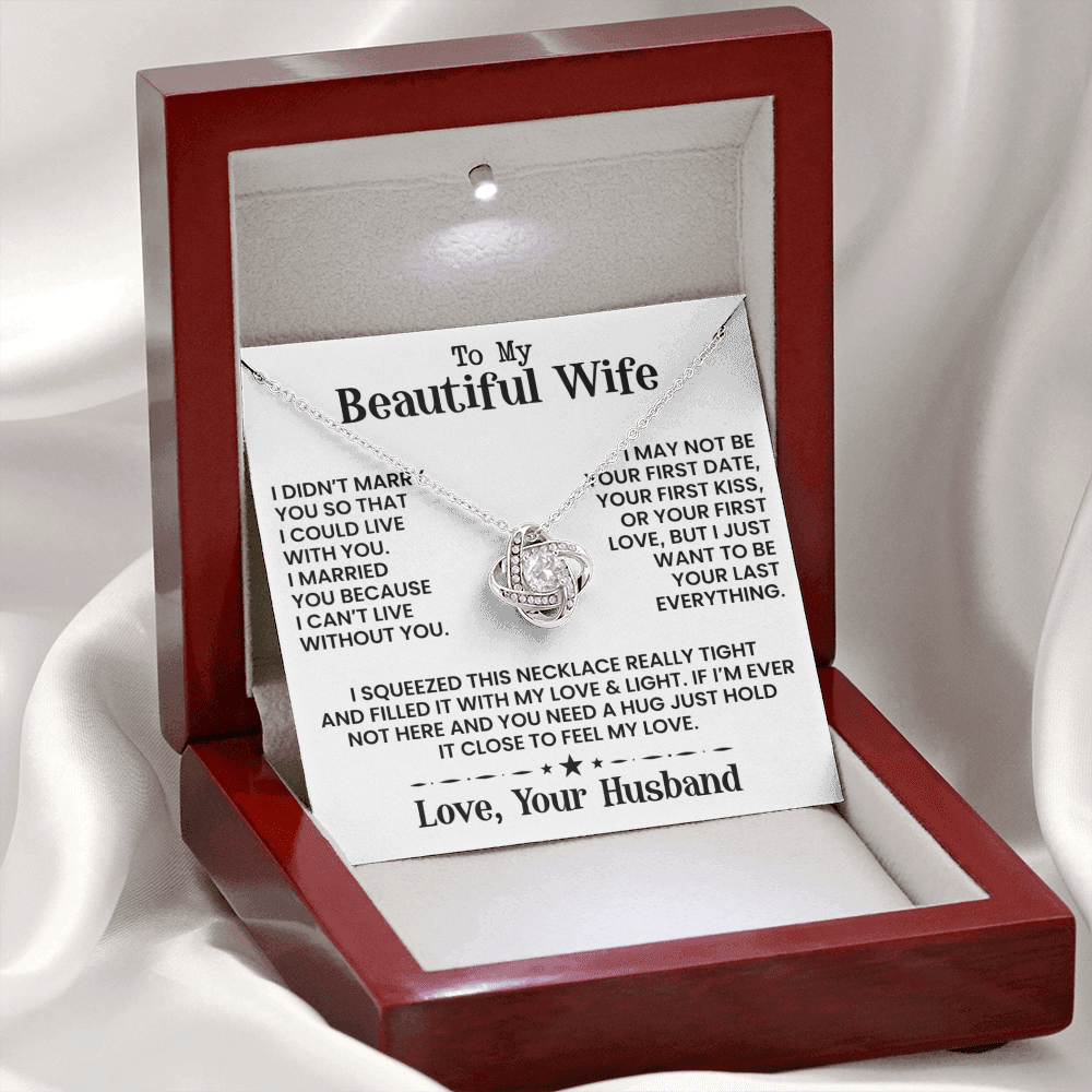 To My Beautiful Wife - Necklace - INCLUDES FREE SHIPPING