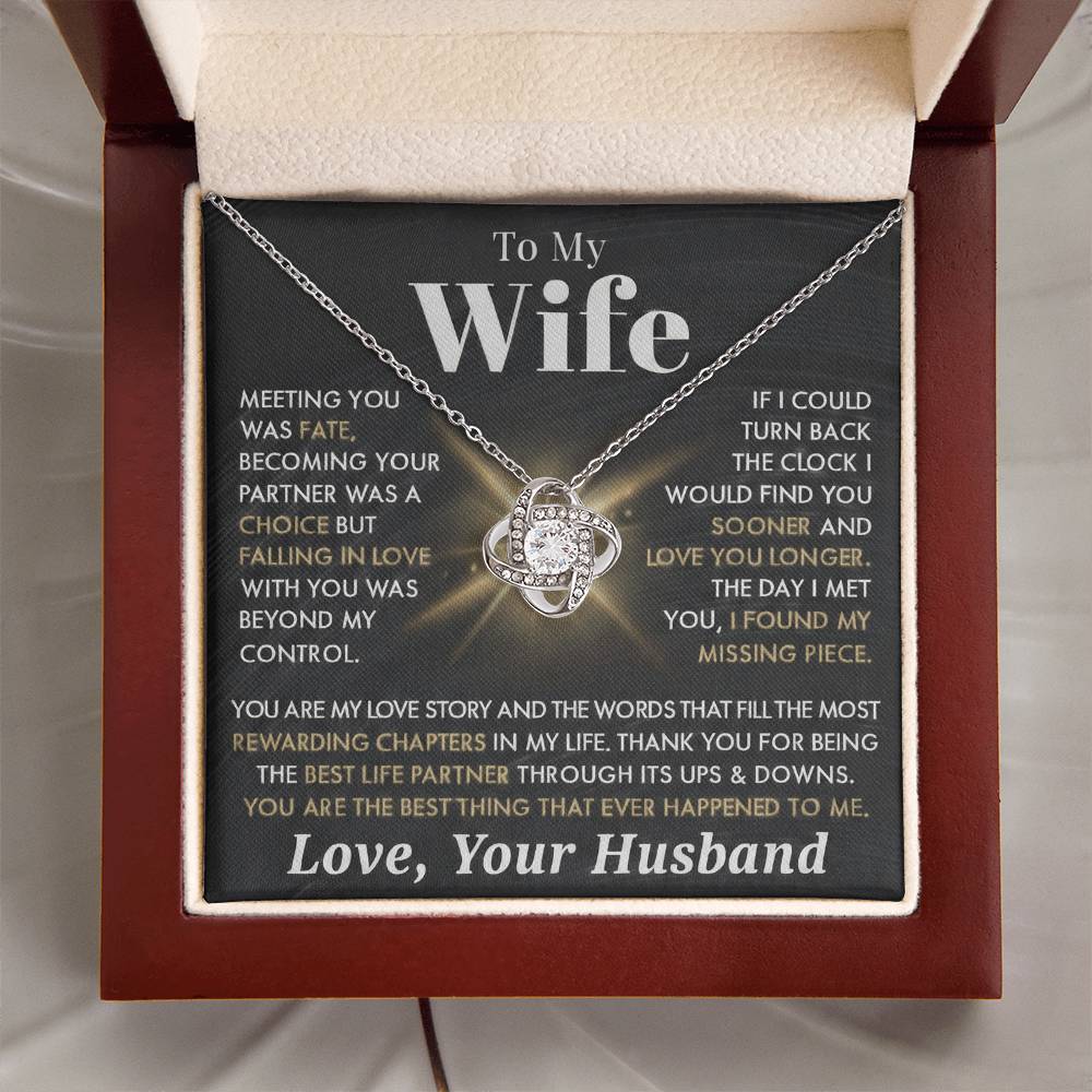 To My Wife - Meeting You as Fate - Love Your Husband - INCLUDES FREE SHIPPING