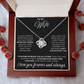 To My Wife - I Can't Live Without You - Love Knot Necklace