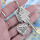 Grandpa Loves You - Heart Keychain